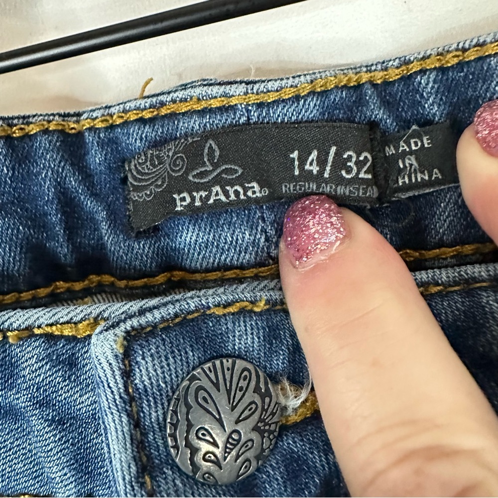 🥳3 for $20🥳 prAna Women's Dark Blue Skinny Jeans - Picture 9 of 14